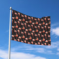 Watercolor Flamingo Pattern Print Polyester Flag