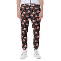 Watercolor Flamingo Pattern Print Joggers