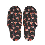 Watercolor Flamingo Pattern Print Slippers