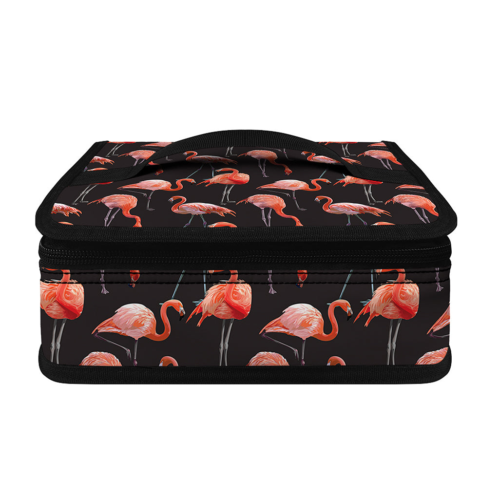 Watercolor Flamingo Pattern Print Small Lunch Bag