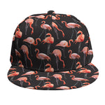 Watercolor Flamingo Pattern Print Snapback Cap