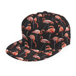 Watercolor Flamingo Pattern Print Snapback Cap