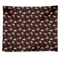 Watercolor Flamingo Pattern Print Tapestry