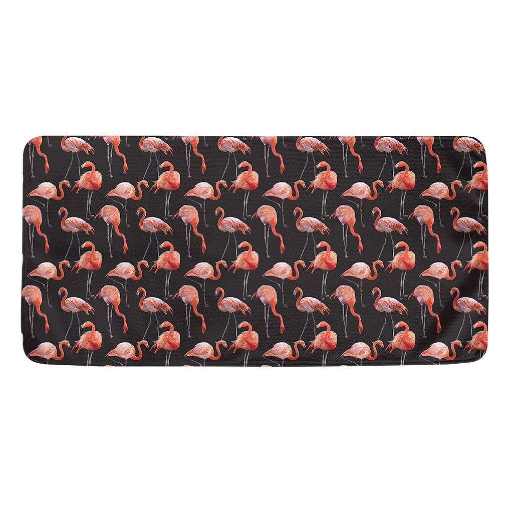 Watercolor Flamingo Pattern Print Towel