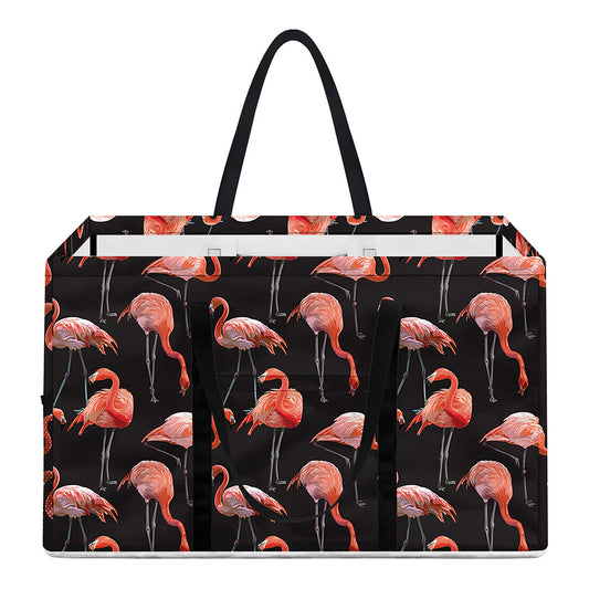 Watercolor Flamingo Pattern Print Utility Tote Bag