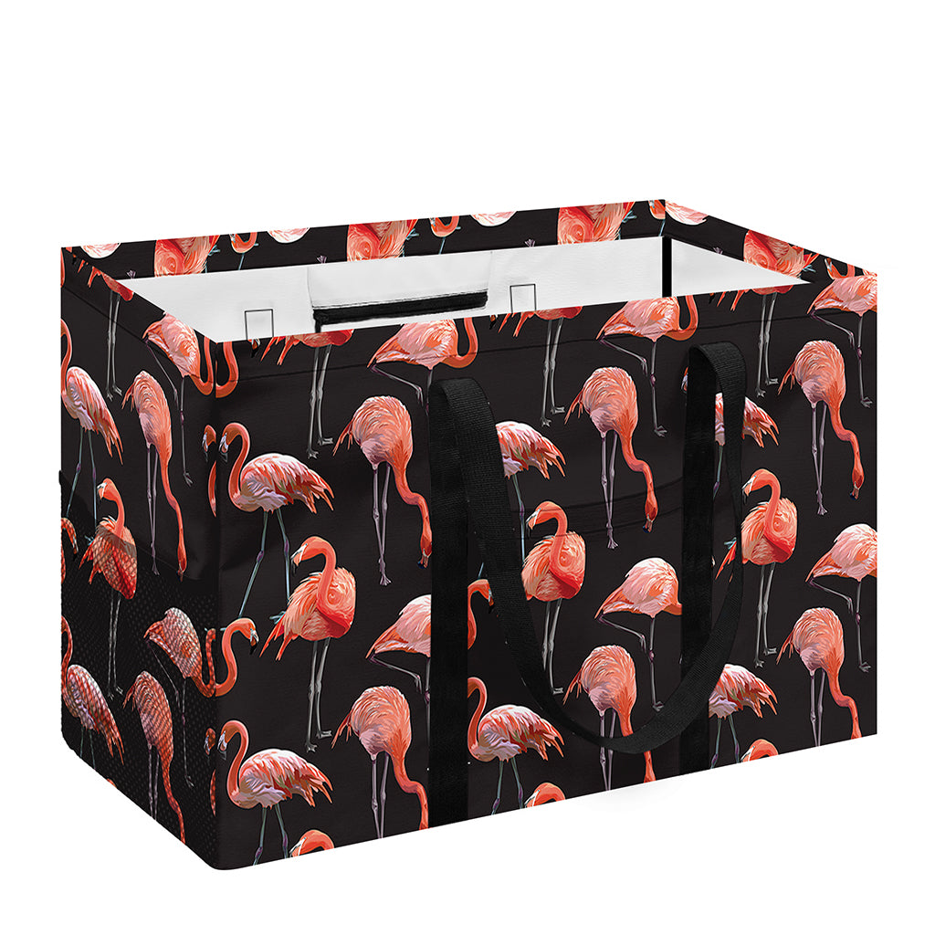 Watercolor Flamingo Pattern Print Utility Tote Bag