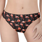 Watercolor Flamingo Pattern Print Women's Thong