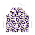Watercolor Frangipani Flower Print Adjustable Apron