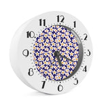 Watercolor Frangipani Flower Print Alarm Clock