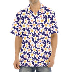Watercolor Frangipani Flower Print Aloha Shirt