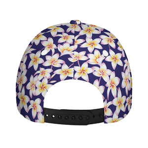 Watercolor Frangipani Flower Print Baseball Cap