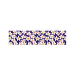 Watercolor Frangipani Flower Print Bed Runner