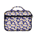 Watercolor Frangipani Flower Print Briefcase Bible Bag