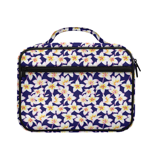 Watercolor Frangipani Flower Print Briefcase Bible Bag
