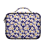 Watercolor Frangipani Flower Print Briefcase Bible Bag