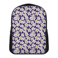 Watercolor Frangipani Flower Print Casual Backpack