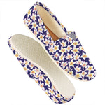 Watercolor Frangipani Flower Print Casual Shoes