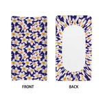 Watercolor Frangipani Flower Print Changing Pad Cover