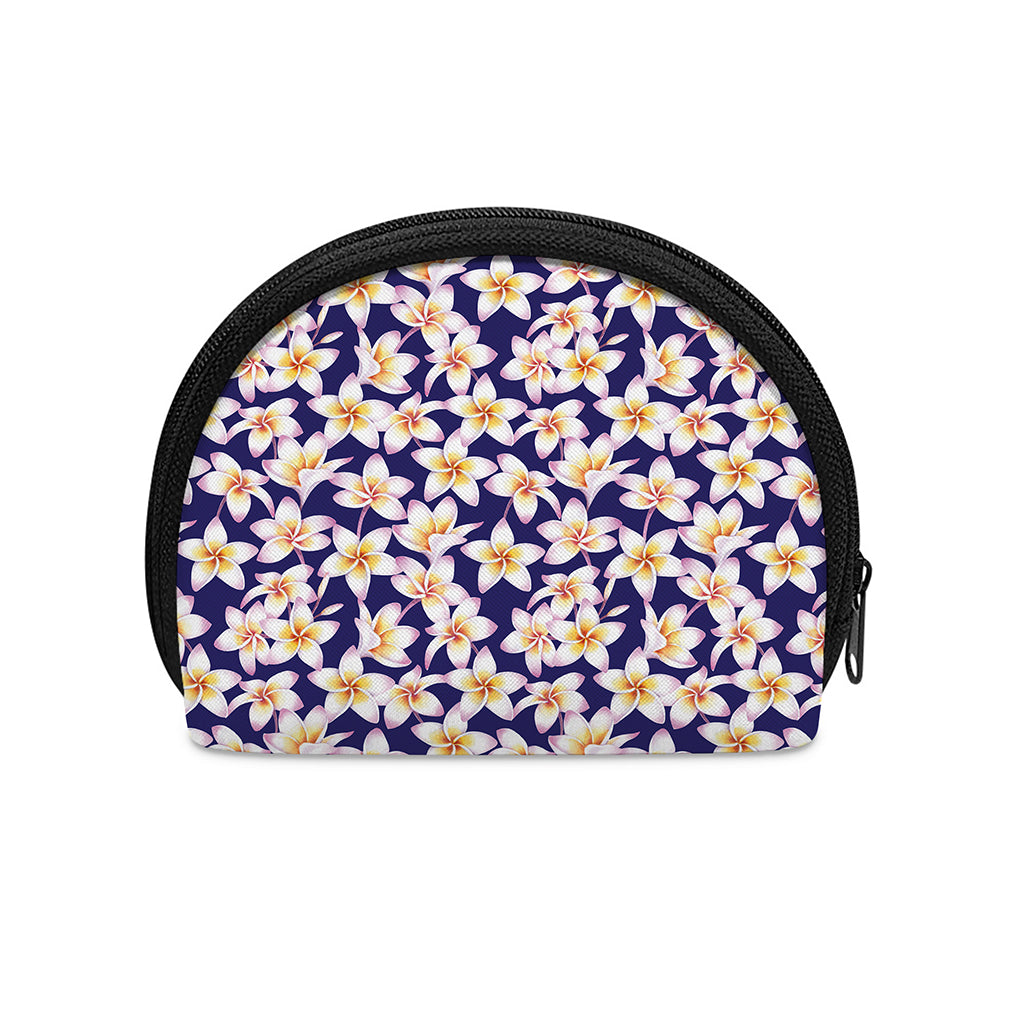Watercolor Frangipani Flower Print Coin Purse