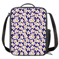 Watercolor Frangipani Flower Print Crossbody Lunch Bag