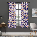 Watercolor Frangipani Flower Print Curtain
