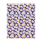 Watercolor Frangipani Flower Print Curtain