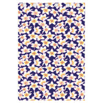 Watercolor Frangipani Flower Print Curtain