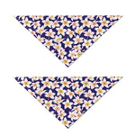 Watercolor Frangipani Flower Print Dog Bandana