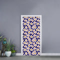 Watercolor Frangipani Flower Print Door Sticker