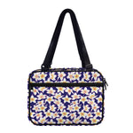 Watercolor Frangipani Flower Print Double Strap Bible Bag