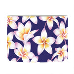 Watercolor Frangipani Flower Print Drum Lamp Shade