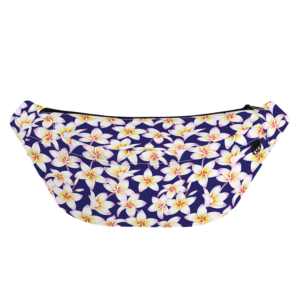 Watercolor Frangipani Flower Print Fanny Pack