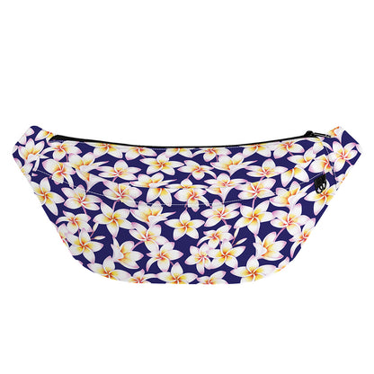 Watercolor Frangipani Flower Print Fanny Pack