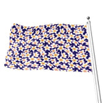 Watercolor Frangipani Flower Print Flag