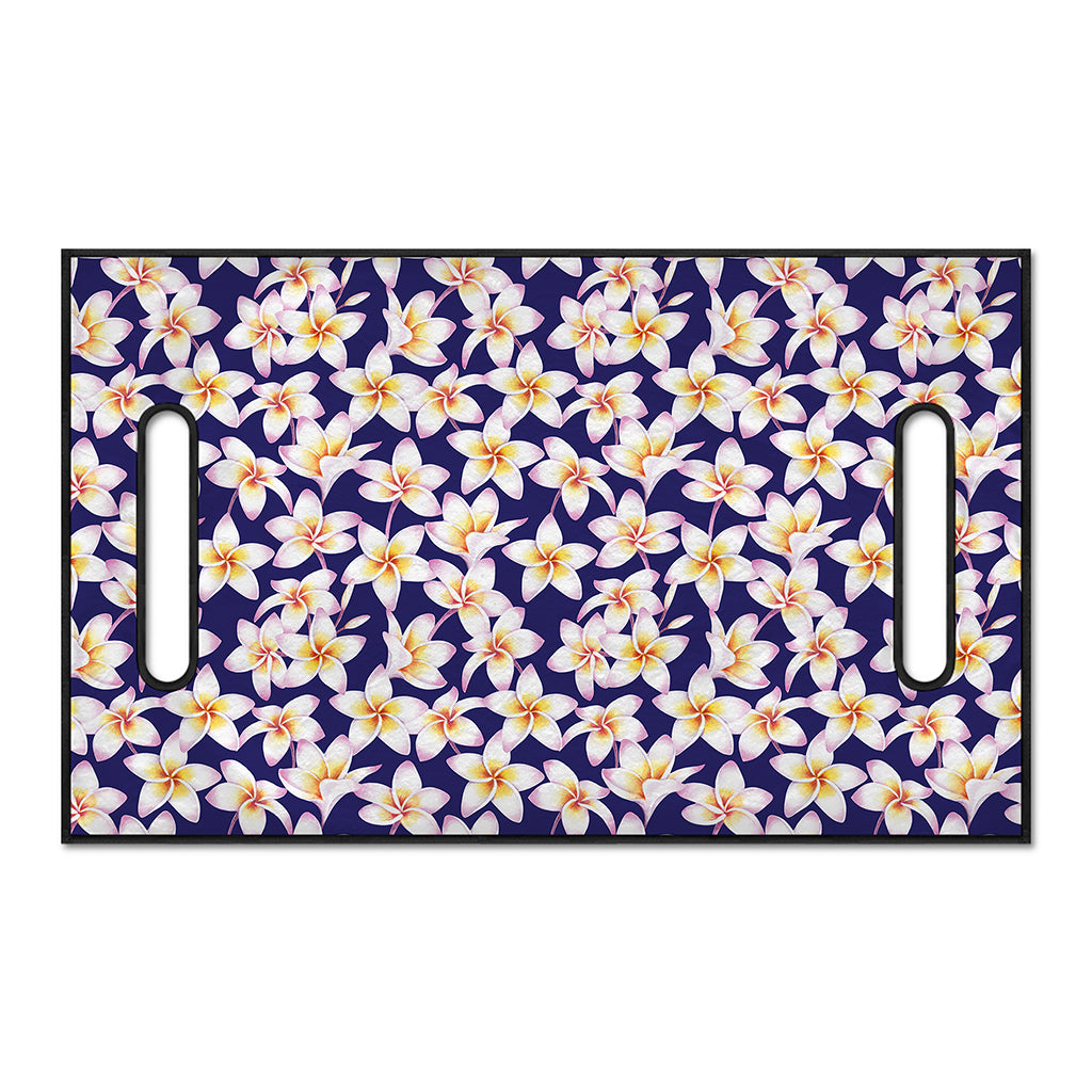 Watercolor Frangipani Flower Print Golf Cart Seat Cover