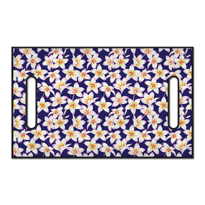 Watercolor Frangipani Flower Print Golf Cart Seat Cover