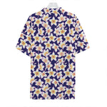 Watercolor Frangipani Flower Print Hawaiian Shirt