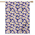 Watercolor Frangipani Flower Print House Flag