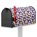 Watercolor Frangipani Flower Print Mailbox Cover