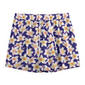 Watercolor Frangipani Flower Print Mesh Shorts