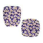 Watercolor Frangipani Flower Print Office Chair Cover