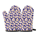 Watercolor Frangipani Flower Print Oven Mitts