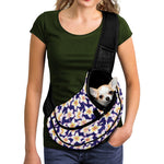 Watercolor Frangipani Flower Print Pet Sling Carrier