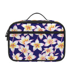 Watercolor Frangipani Flower Print Portable Lunch Bag