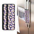 Watercolor Frangipani Flower Print Refrigerator Handle Covers
