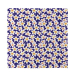 Watercolor Frangipani Flower Print Silk Bandana