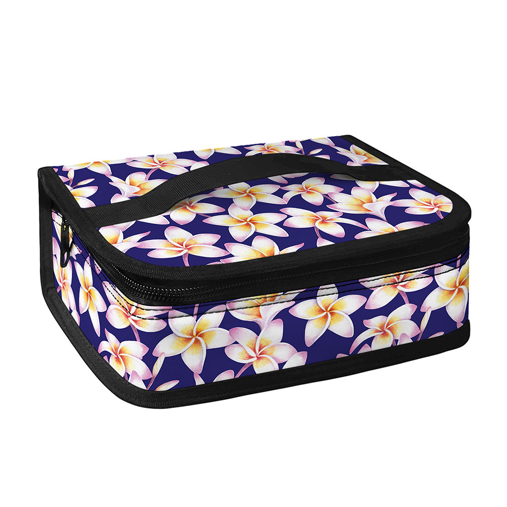 Watercolor Frangipani Flower Print Small Lunch Bag