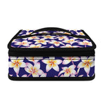 Watercolor Frangipani Flower Print Small Lunch Bag