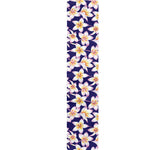 Watercolor Frangipani Flower Print Table Runner