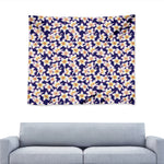 Watercolor Frangipani Flower Print Tapestry